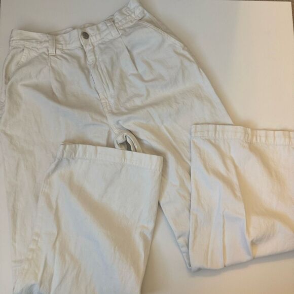 $138 Madewell NWT White Superwide Leg Jeans Airy Denim Edition size 27 m8 - Picture 3 of 6